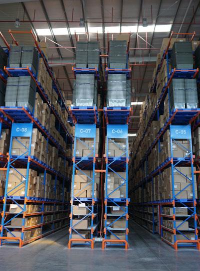 Xiamen Hongxing Erke E- business Mezzanine project and VNA pallet rack project